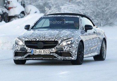 Mercedes-AMG C63 Convertible Spotted Going Through Cold Weather Testing