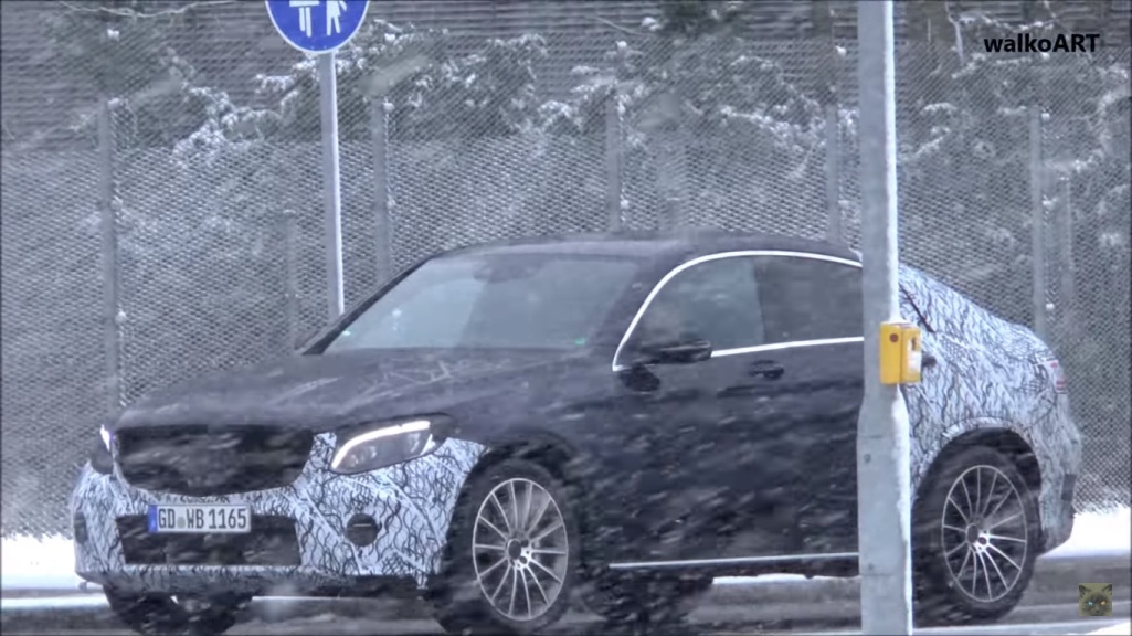 Mercedes-AMG GLC 43 Coupe Spotted Amid Heavy Snow