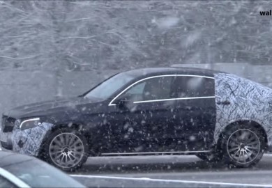 Mercedes-AMG GLC 43 Coupe Spotted Amid Heavy Snow