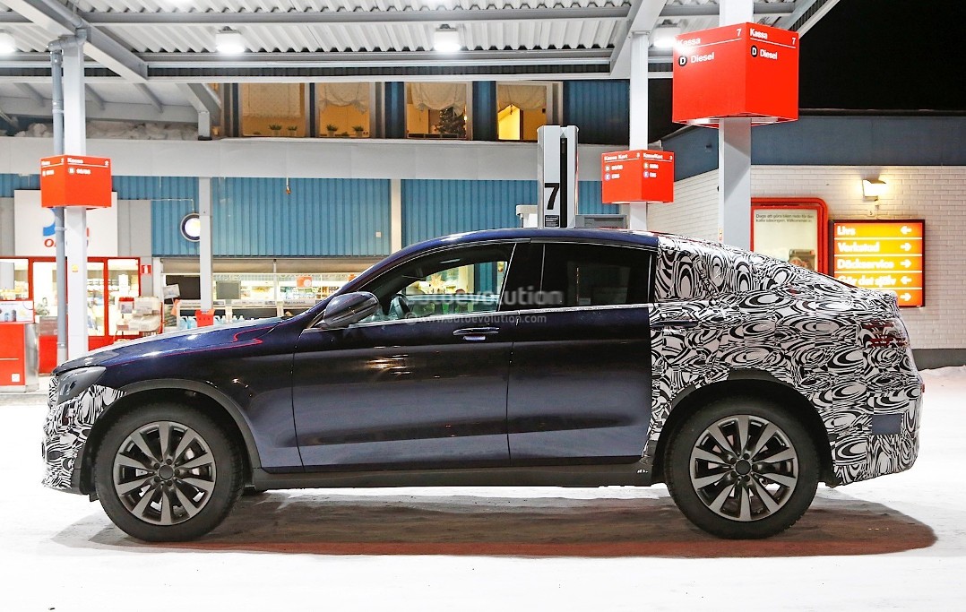 Barely Covered Mercedes-Benz GLC Coupe Spotted