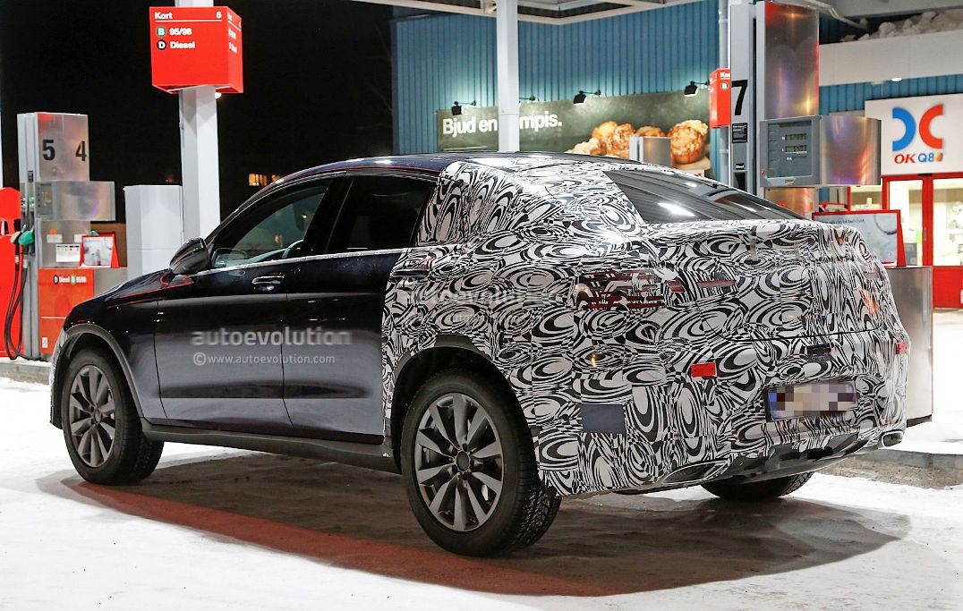 Barely Covered Mercedes-Benz GLC Coupe Spotted