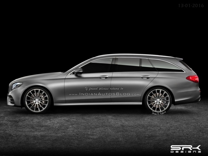 Mercedes-E-Class estate rendering