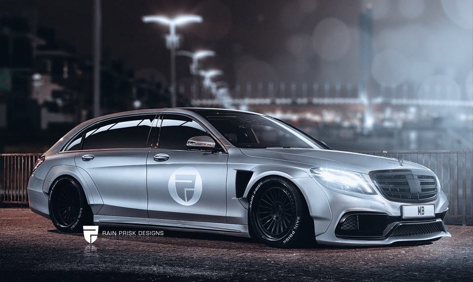 Wide Bodied Mercedes-Benz S-Class Estate Rendered