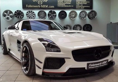 Mercedes-Benz SLS Roadster Given Wide Body By Prior Design