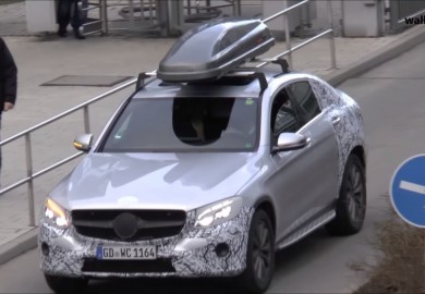 Mercedes GLC Coupe With Roof Box Caught On Cam
