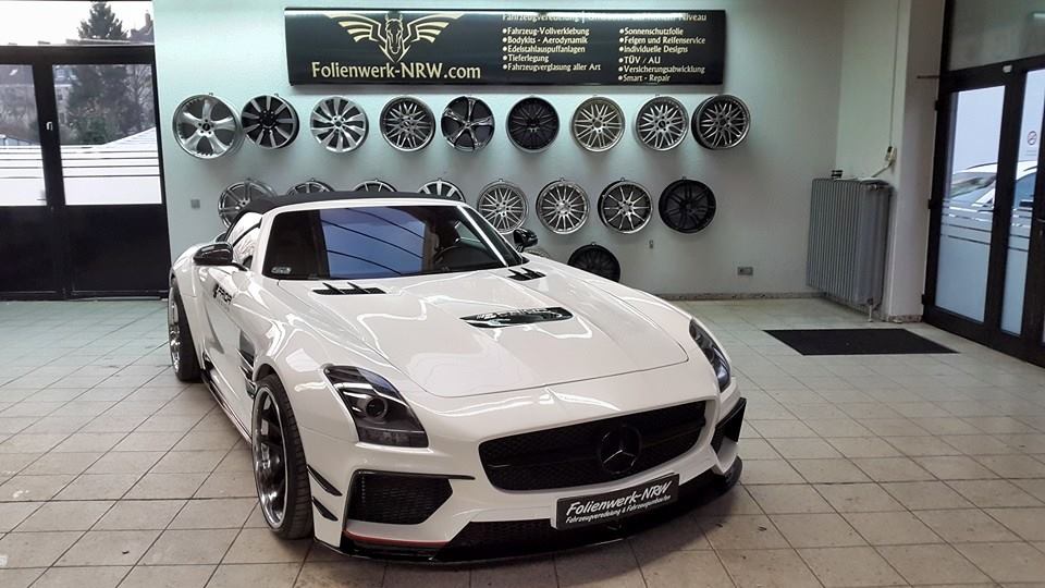 Mercedes-Benz SLS Roadster Given Wide Body By Prior Design
