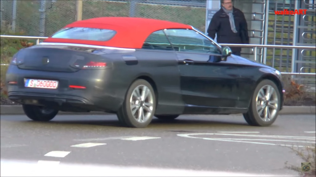 Upcoming Mercedes-Benz C-Class Cabriolet Caught On Cam