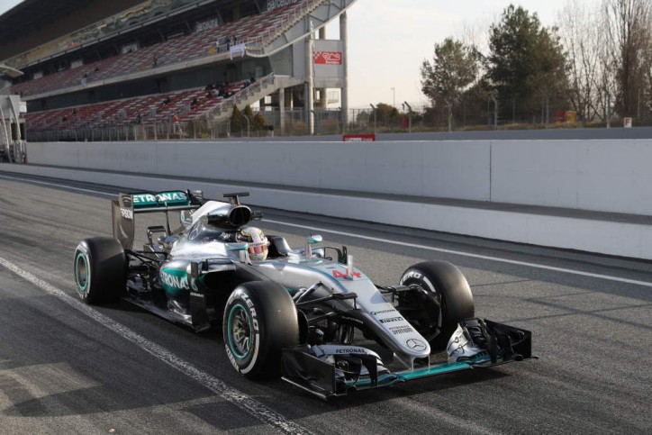 Mercedes AMG Petronas F1 Lewis Hamilton at Barcelona Testing Day 4
