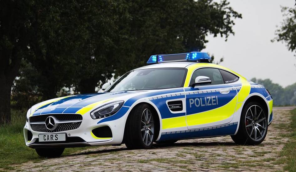 Fierce-Looking Mercedes-AMG GT In Police Uniform