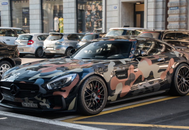 Mercedes-AMG GT Given Military Camouflage