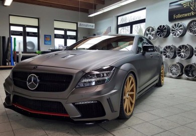 Prior Design-tuned Mercedes-Benz Given Matte Charcoal Wrap