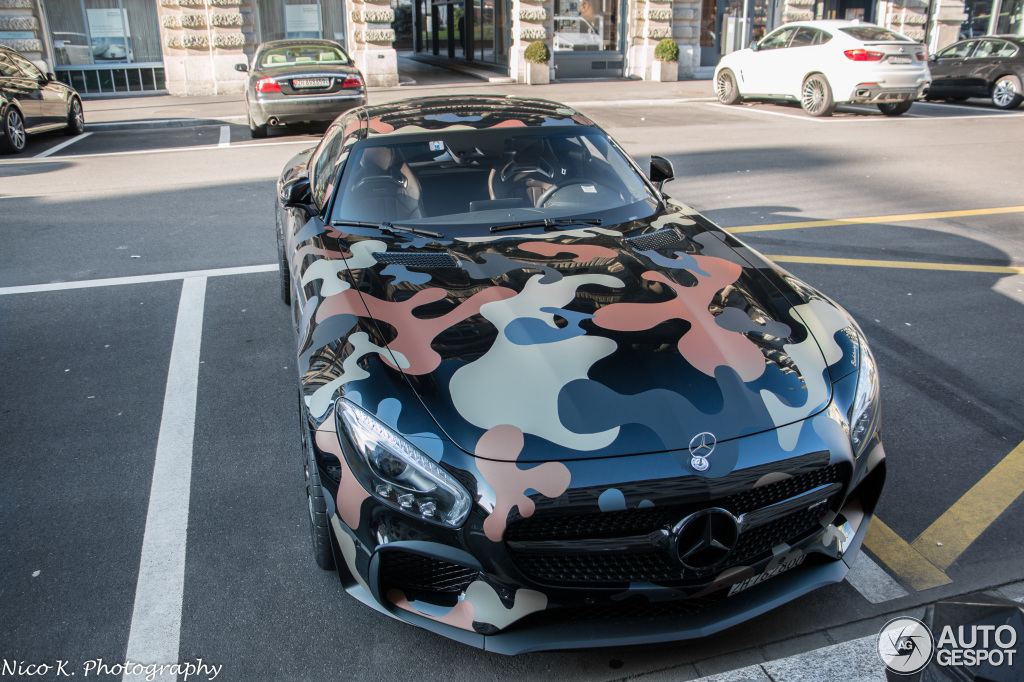Mercedes-AMG GT Given Military Camouflage