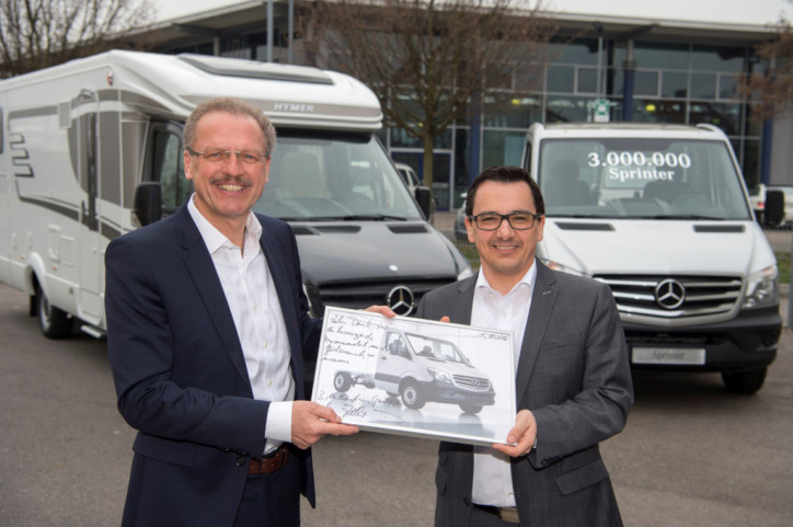 Mercedes-Benz Sprinter 3 million units Hymer