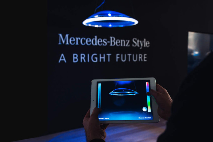 Mercedes Partners with Artemide for Futuristic Pendant Lamp