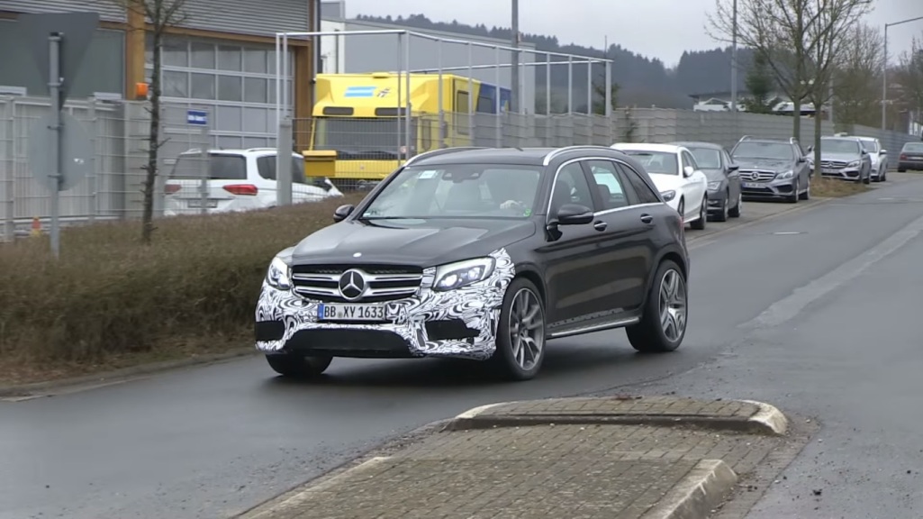 Mercedes-AMG GLC 63 Test Mule Caught On Camera 