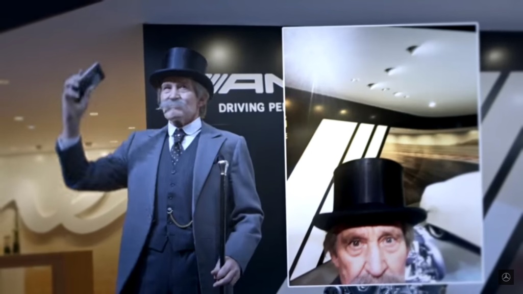 Carl Benz Comes Back To Show The Sense Of Humor Of Mercedes-Benz 