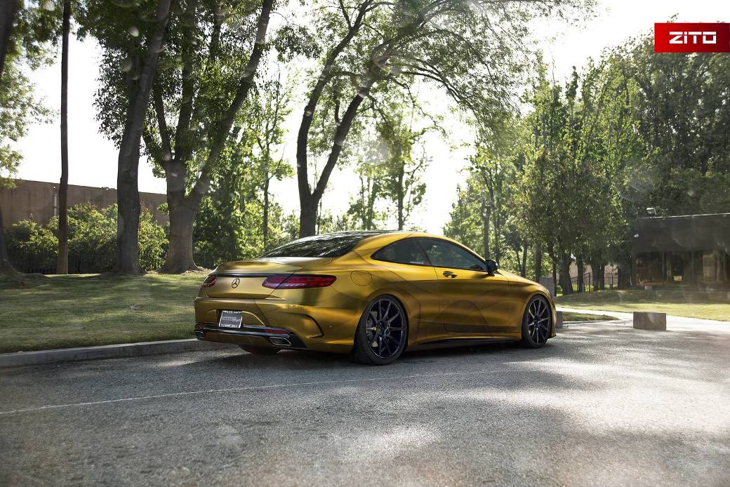 2016 Mercedes-Benz S500 Coupe Looks Impressive In Gold Wrap