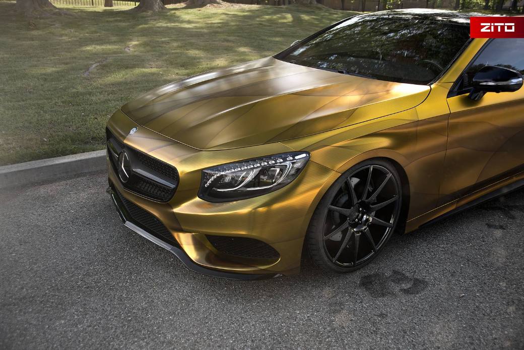 2016 Mercedes-Benz S500 Coupe Looks Impressive In Gold Wrap