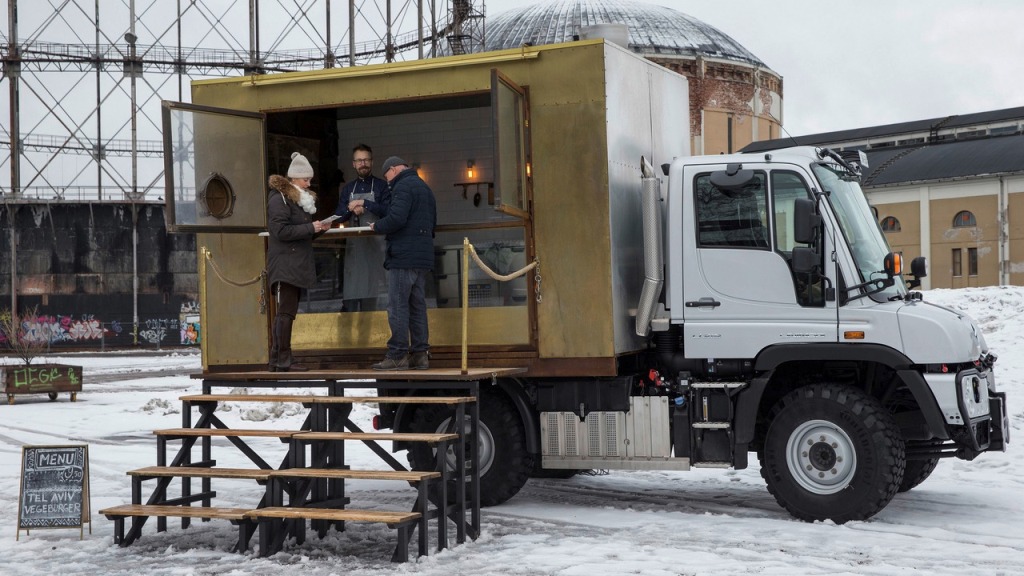 Mercedes-Benz Unimog In Finland Transformed Into A Food Truck