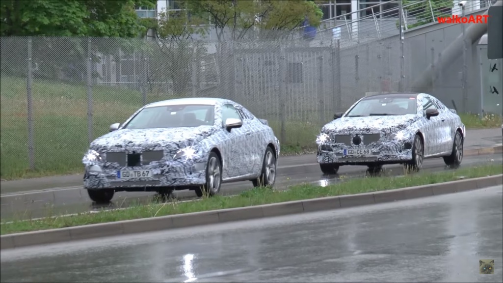 Mercedes-Benz E-Class Coupe Prototypes Caught On Cam