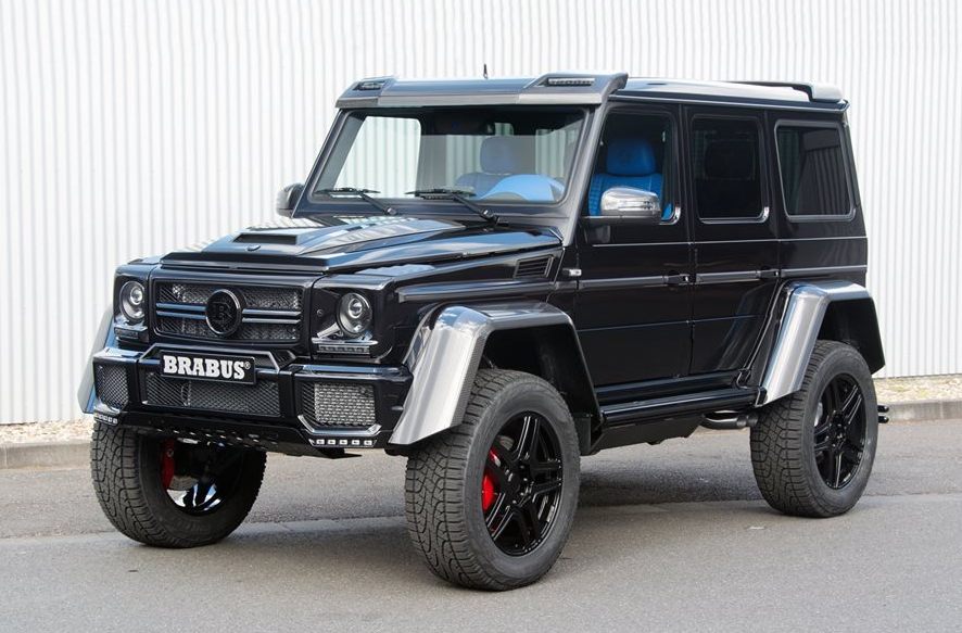 Blue Interior Of Brabus MercedesBenz G500 4x4 Highlighted