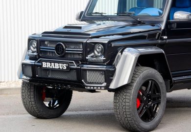 Blue Interior Of Brabus Mercedes-Benz G500 4x4 Highlighted