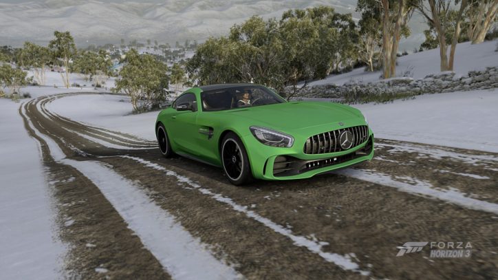 Mercedes-AMG GT R im Rennspiel „Forza Horizon 3“: Winterspaß mit dem Mercedes-AMG GT R