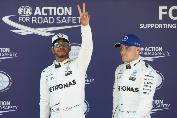 Spanish Grand Prix: Hamilton takes pole ahead of Vettel