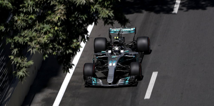 Bottas 2nd while Hamilton struggles in Azerbaijan GP