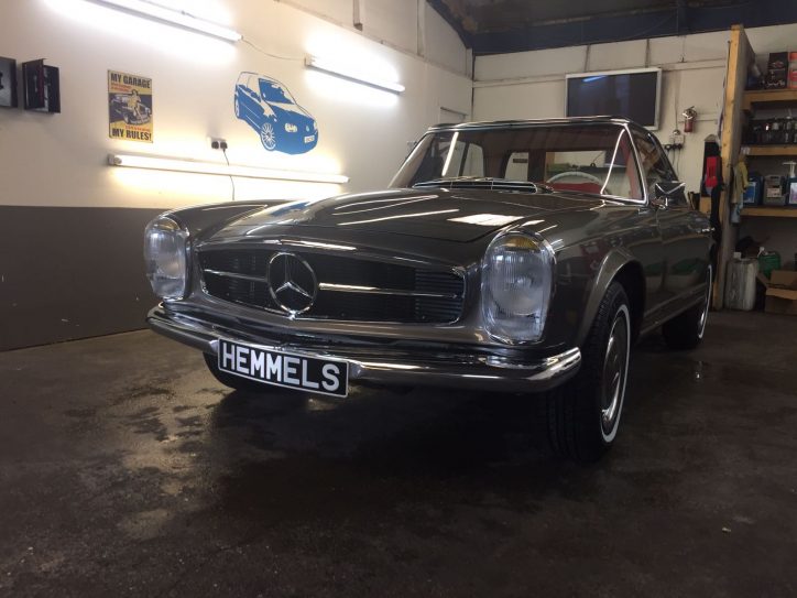Hemmels restored a 1968 Mercedes-Benz 300 SL Pagoda.