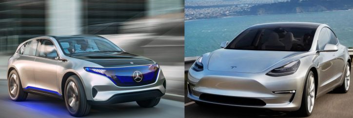 Quick Comparison Of Mercedes Benz Concept Eq A And Tesla