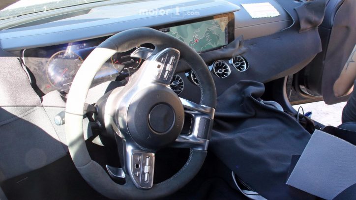 A Peek Inside the Mercedes-AMG GT Sedan Reveals a V8 Engine