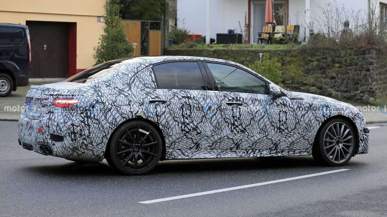 New MercedesAMG C45 Sedan Spied on the Road