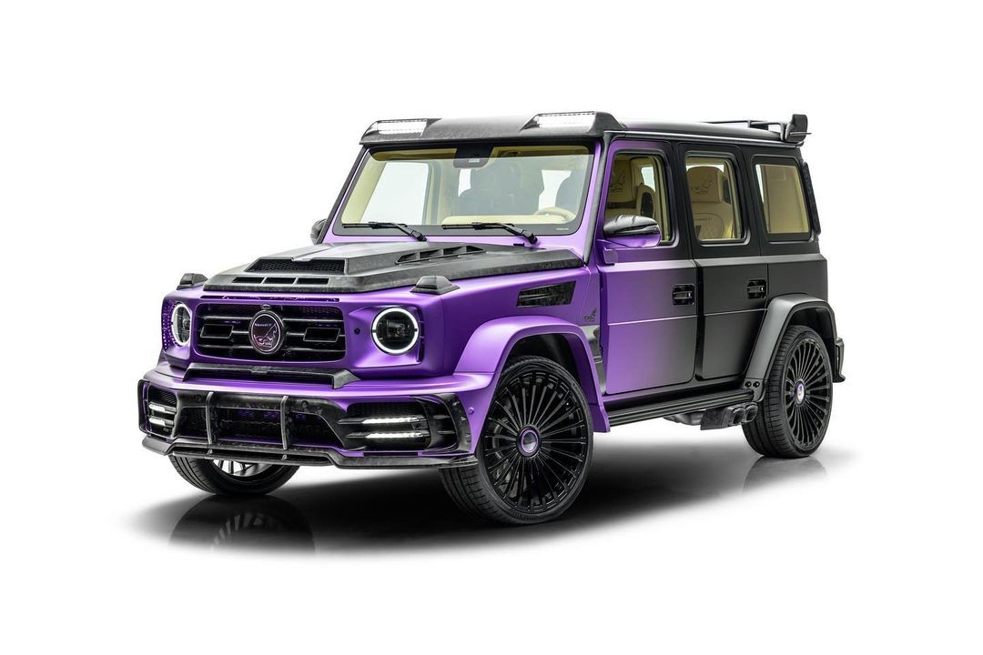 Мерседес g63 Брабус пурпурный