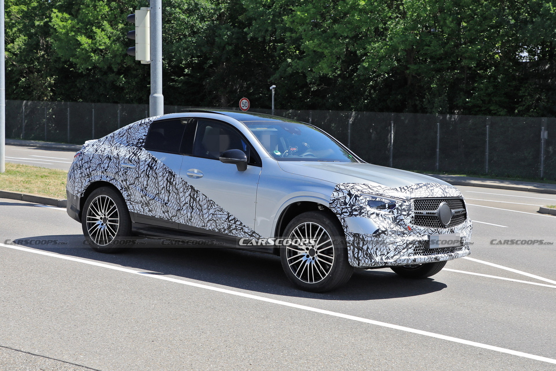 New Mercedes-Benz GLC Coupe Crossover Caught on Cam