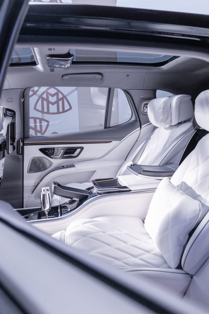 Ride in style with silver goblets for Mercedes Maybach S-class