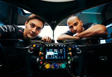 George Russel and Lewis Hamilton