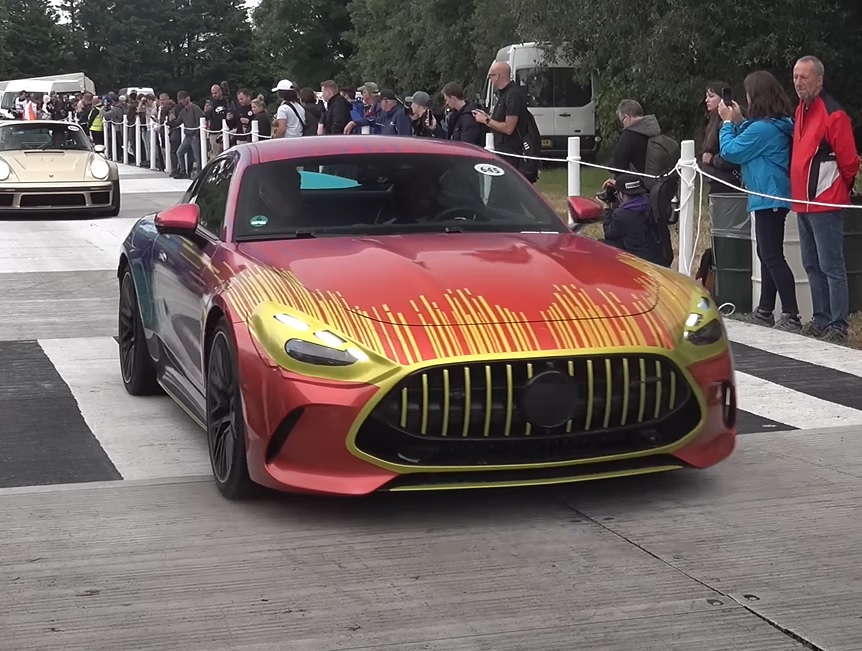 2024 MercedesAMG GT Coupe Botches A Donut Attempt At Goodwood