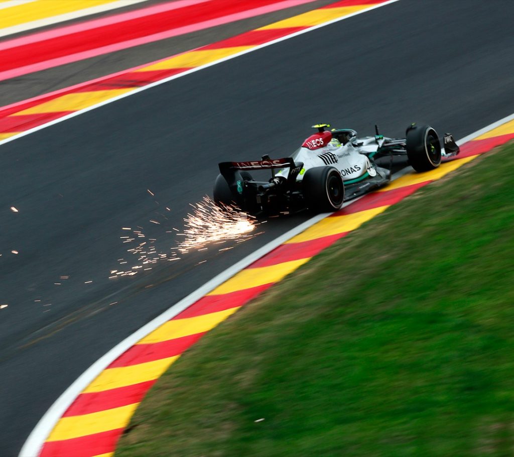 Mercedes F1 at the Belgian GP