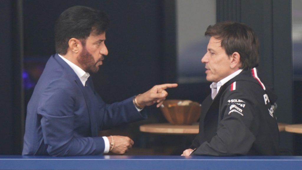 Toto Wolff and Mohammed Ben Sulayem