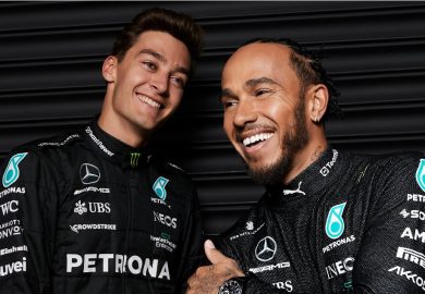 George Russell and Lewis Hamilton