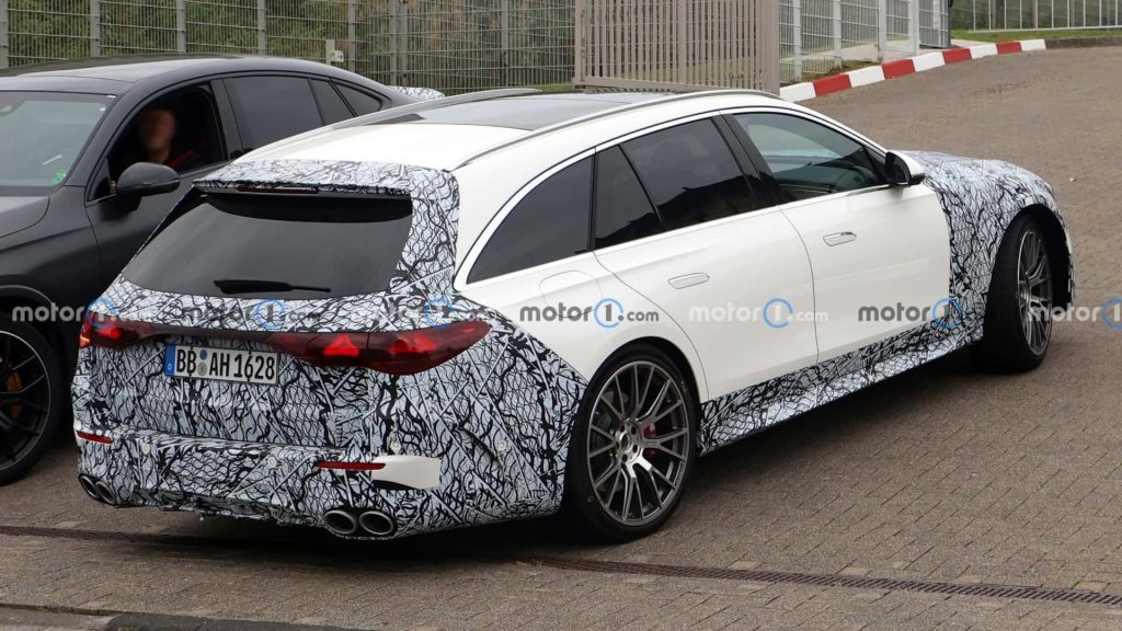 2024 Mercedes-AMG E53 Wagon prototype rear