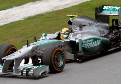 Lewis Hamilton in the Mercedes F1 W04