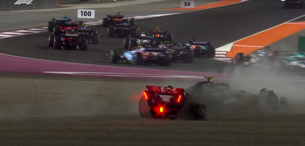 Mercedes F1 Qatar Clash