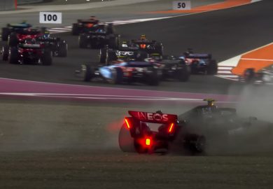 Mercedes F1 Qatar Clash