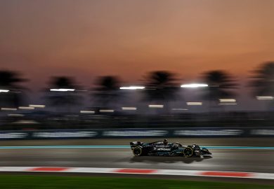 Mercedes F1 Lewis Hamilton at the Abu Dhabi GP