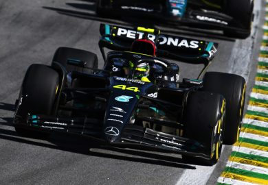 Mercedes F1 W14 of Lewis Hamilton