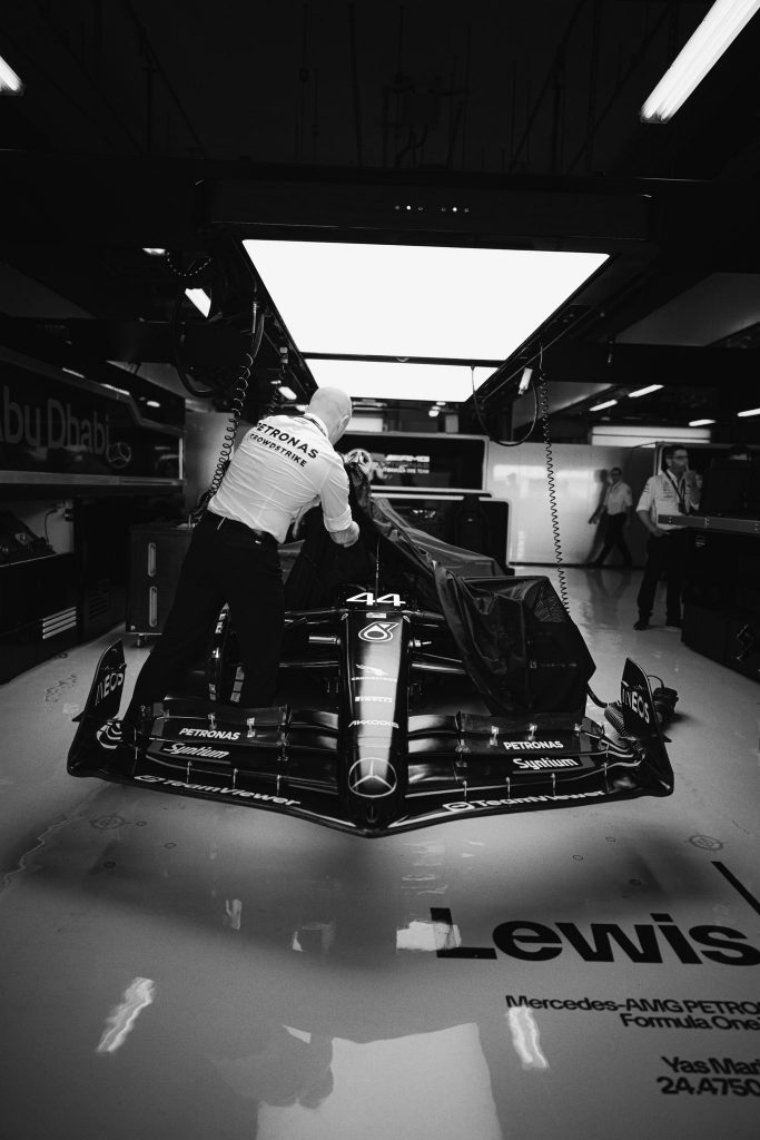 Mercedes F1 W14 race car