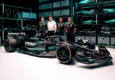 Toto Wolff with Mercedes F1 team and the W14