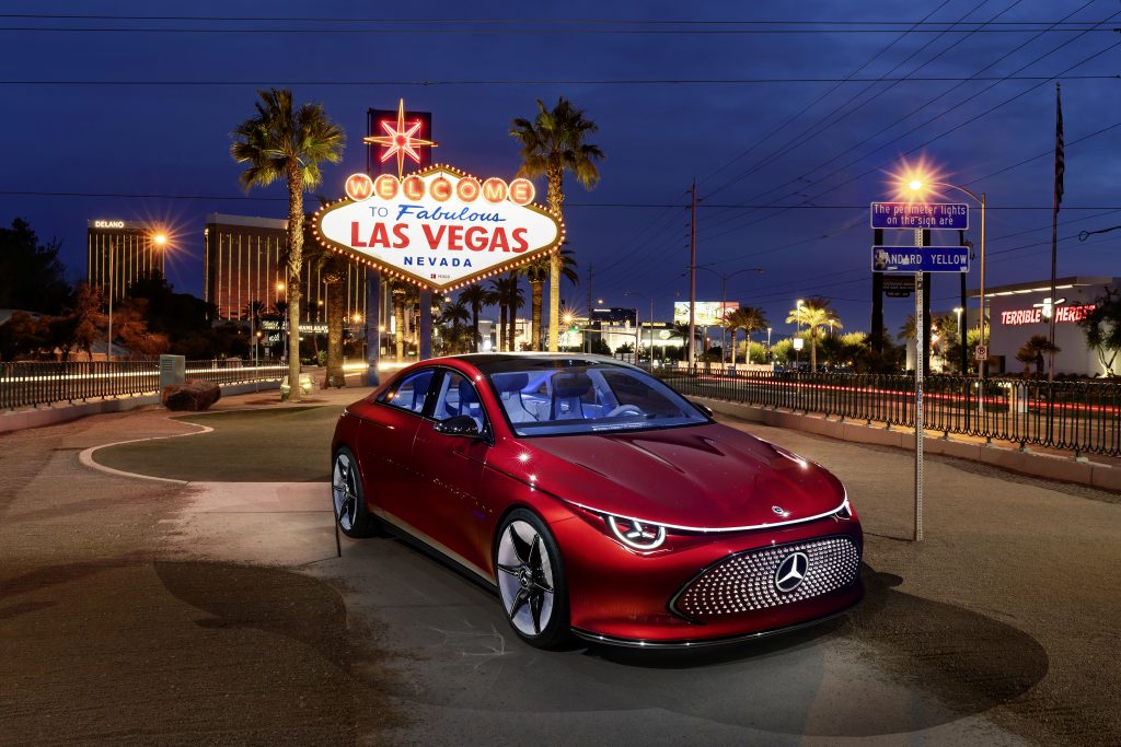 Mercedes-Benz CLA at CES 2024